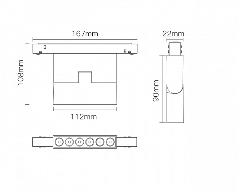 Bande Wallwasher Maße